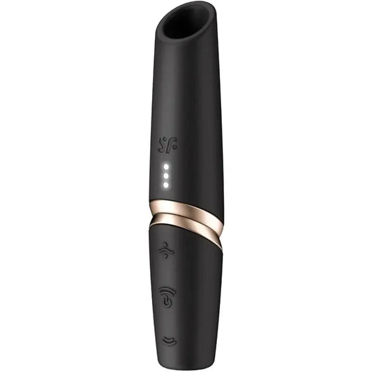 Satisfyer Perfect Kiss Clitoris Stimulator By Waves Black / Gold