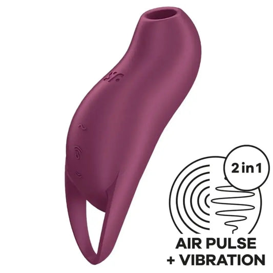 Satisfyer Pocket Pro 1 klitorisstimulaattori, granaatinpunainen 