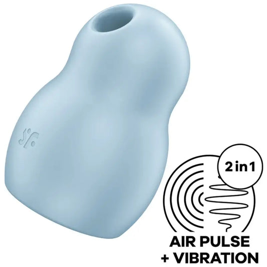 Satisfyer Pro To Go 1 -kaksoisstimulaattori ja vibraattori, sininen 