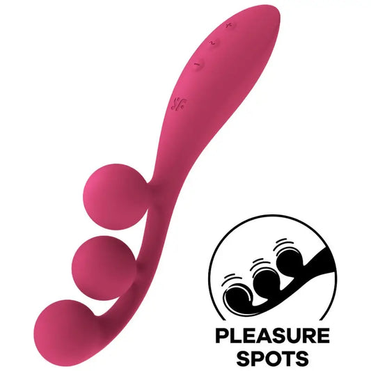 Satisfyer Tri Ball 1 Multi -vibraattori, punainen 