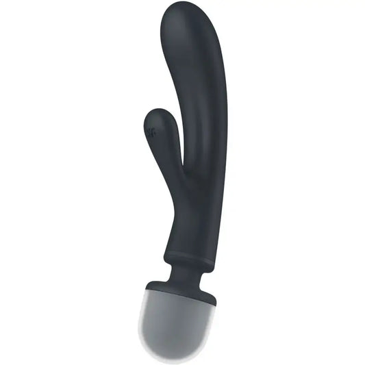 Satisfyer Triple Lover -vibraattori, Rabbit-malli, harmaa 