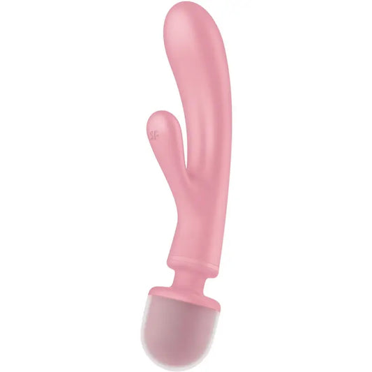 Satisfyer Triple Lover -vibraattori, Rabbit-malli, vaaleanpunainen 