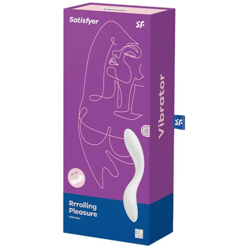 Satisfyer Rrrolling Pleasure -vibraattori, G-pistevibraattori – valkoinen