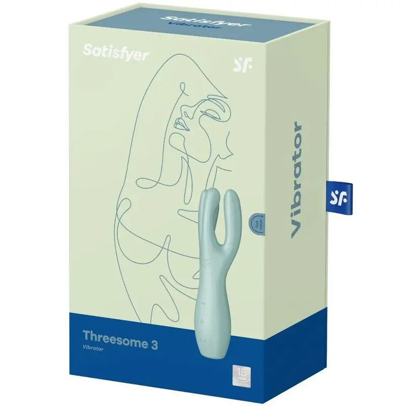 Satisfyer Vibrator Threesome 3 -vibraattori – vihreä