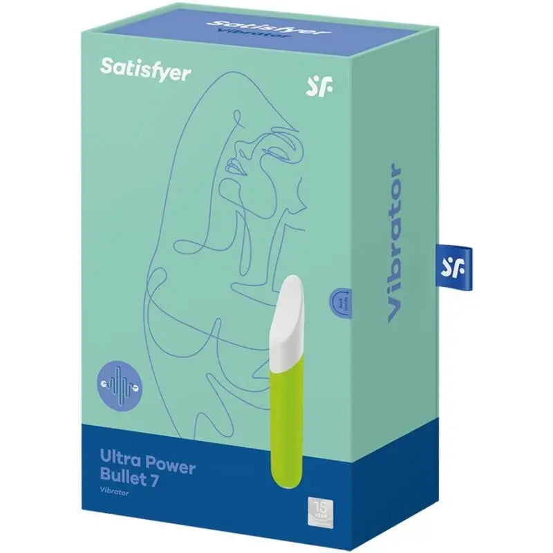 Satisfyer-vibraattori  Ultra Power Bullet 7, vihreä vibraattoripallo