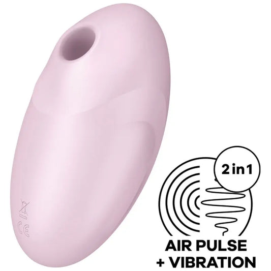 Satisfyer Vulva Lover 3 -stimulaattori ja vibraattori, vaaleanpunainen 