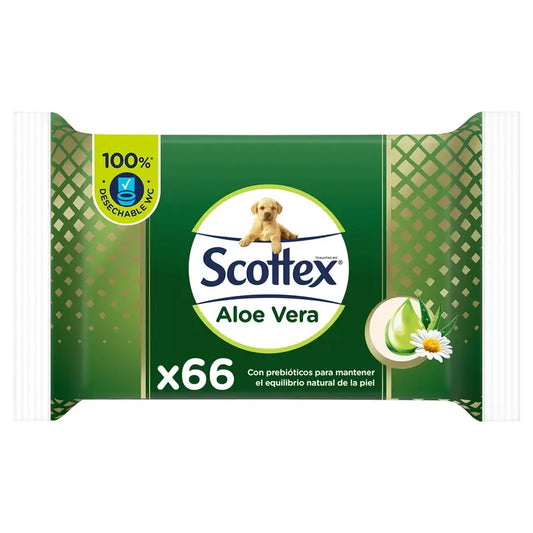 Scottex Aloe Vera -kosteuspyyhkeet, 66 kpl