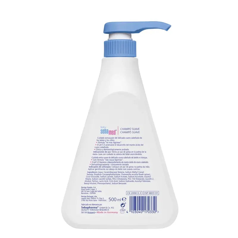 SEBAMED Pehmeä vauvan shampoo 500 ml