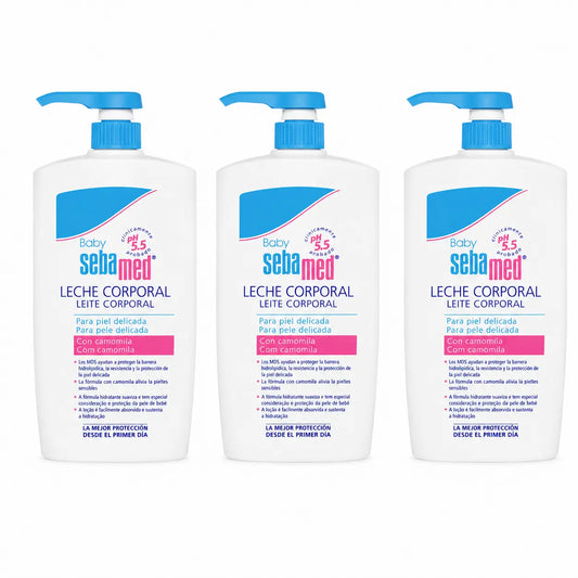 Sebamed Baby -vartalovoide herkälle iholle 750 ml, 3 kpl:n pakkaus