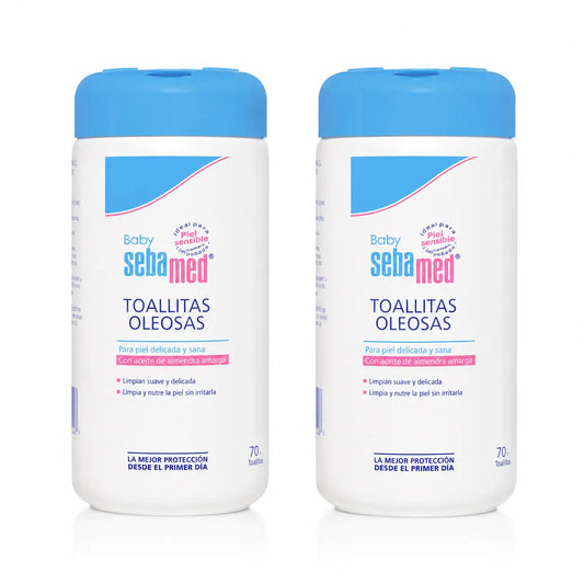 Sebamed Baby -öljypyyhkeet, 70 kpl, 2 pakkausta