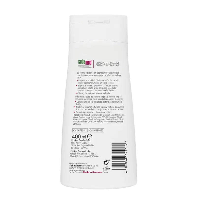 SEBAMED Erittäin hellävarainen shampo 400 ml