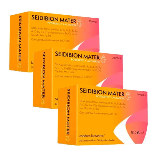 Seidibion Mater synnytyksen jälkeen ja imetyksen aikana, pakkaus 3 x (30 tablettia + 30 kapselia)