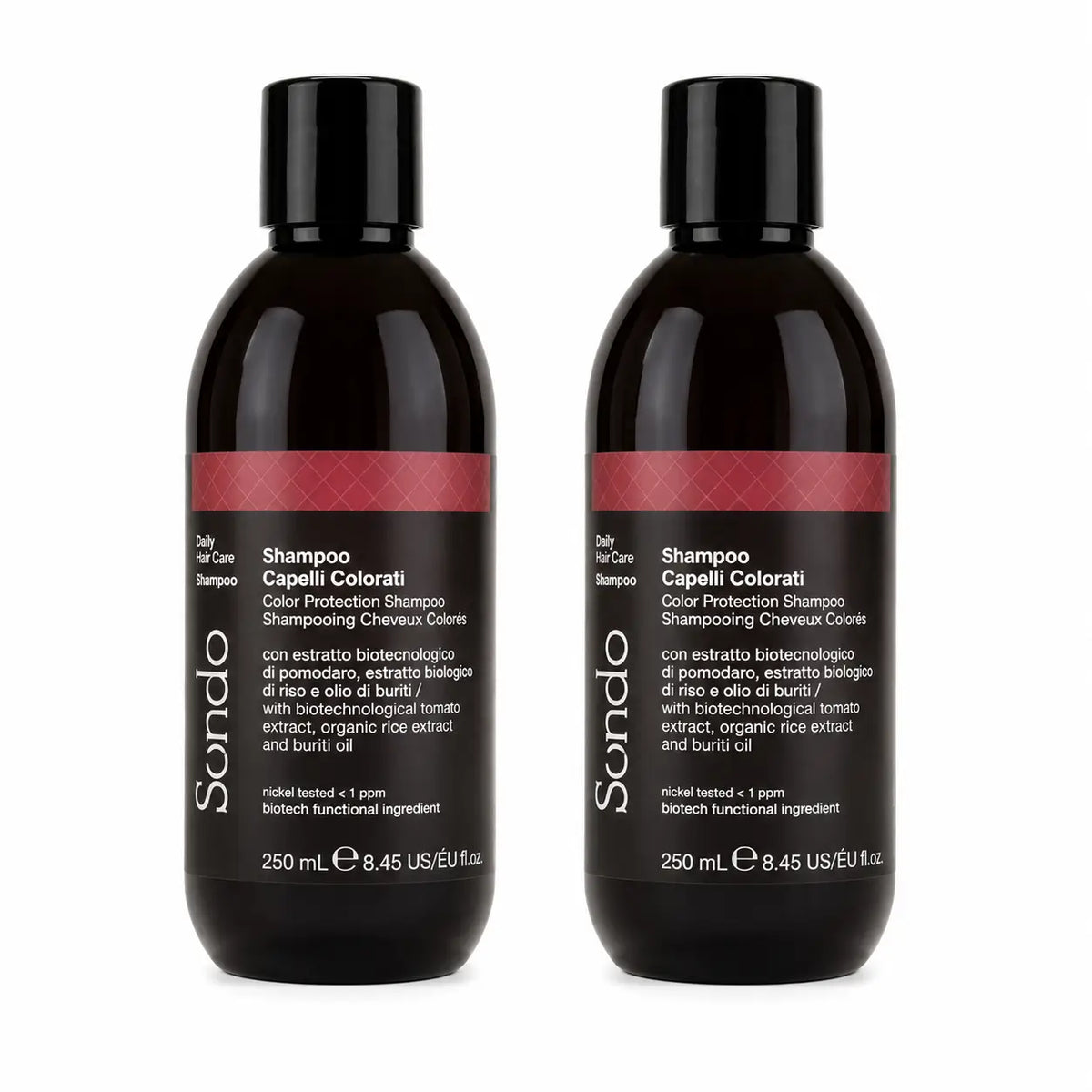 Sendo värinsuojashampoo, 250 ml, 2 kpl:n pakkaus