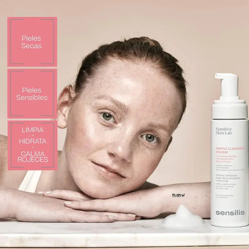 Sensilis Gentle Cleansing Mousse herkälle ja reaktiiviselle iholle 200 ml