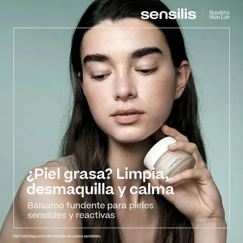 Sensilis Calm In Balm -puhdistusbalsami herkälle ja reaktiiviselle iholle 50 ml