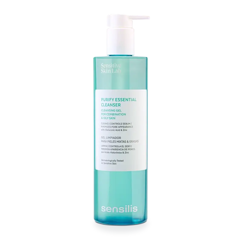 Sensilis Purify Essential Cleanser -puhdistusgeeli sekaiholle ja rasvaiselle iholle 400 ml