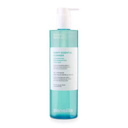 Sensilis Purify Essential Cleanser -puhdistusgeeli sekaiholle ja rasvaiselle iholle 400 ml