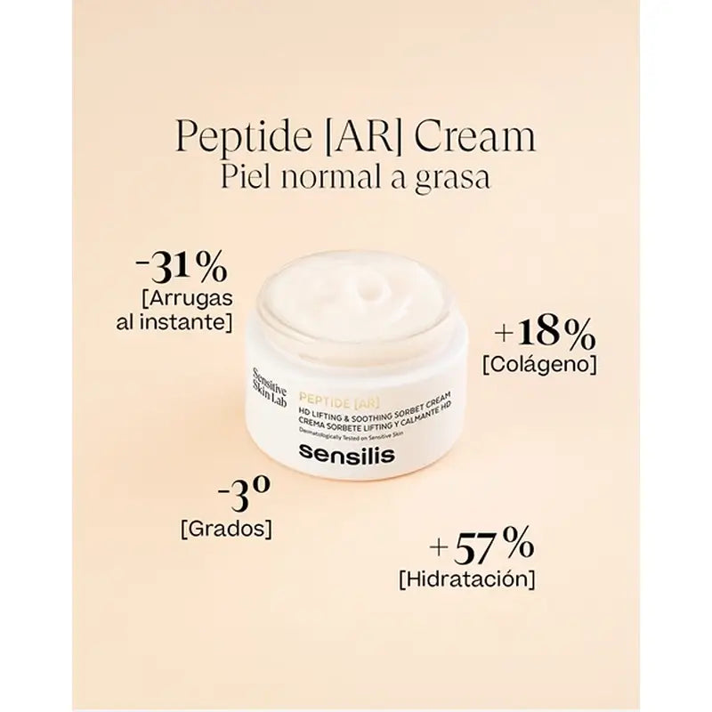 Sensilis Sensilis Peptide [Ar] Sorbet-voide, kiinteyttävä vaikutus, normaali ja sekaiho, 50 ml