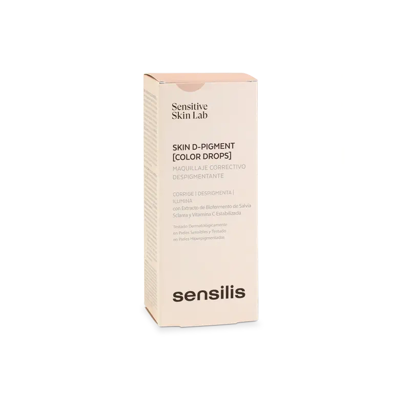 Sensilis Skin D-Pigment Pigmenttimuutoksia korjaava meikkivoide, sävy Beige Dore, 30 ml