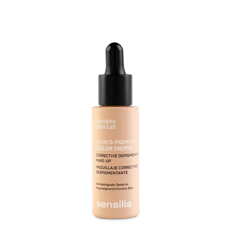 Sensilis Skin D-Pigment Pigmenttimuutoksia korjaava meikkivoide, sävy Beige Dore, 30 ml