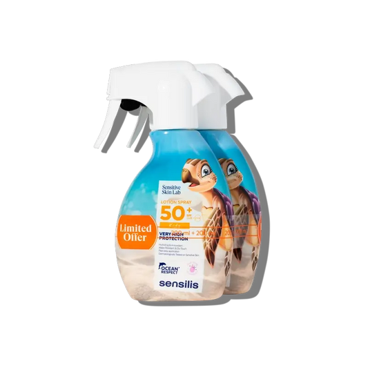 Sensilis Aurinkovoide-suihke 50+ lapsille, 2 x 200 ml 
