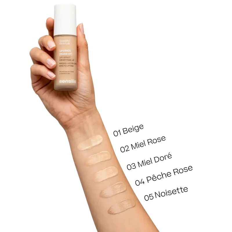 Sensilis Upgrade Make Up -voide meikki, kohottava vaikutus, 01 Beige, 30 ml