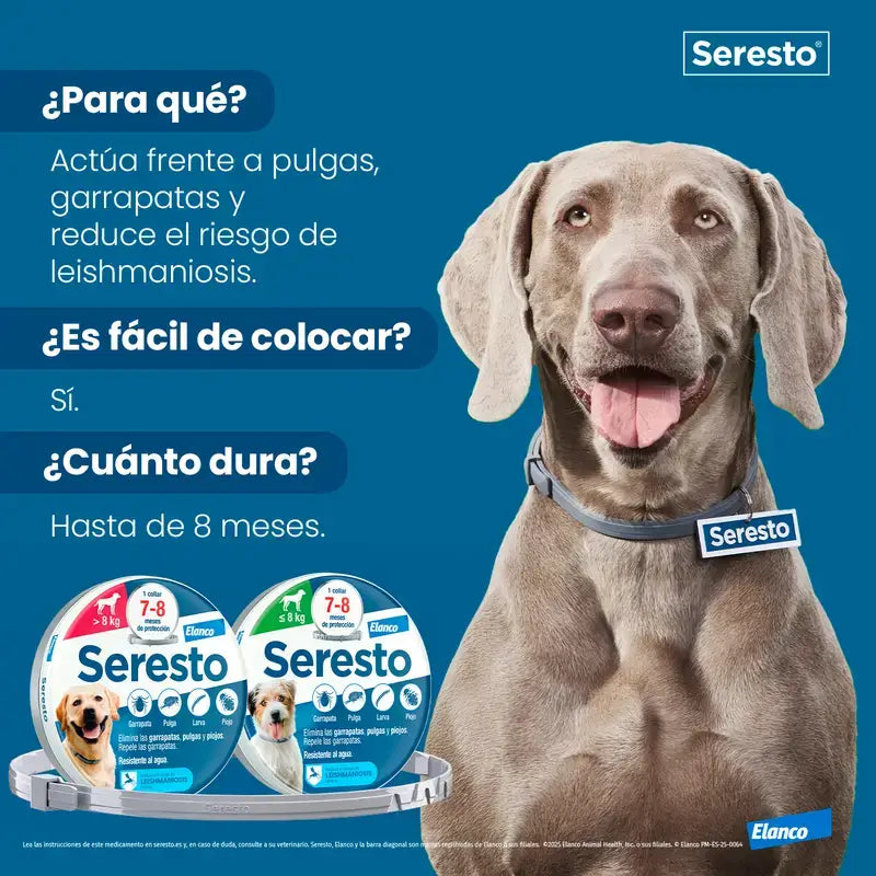 Seresto-kaulapanta koirille, yli 8 kg, suuri
