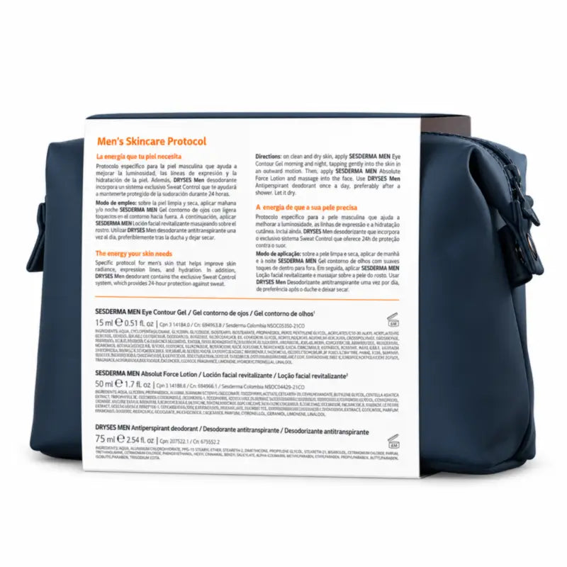 Sesderma Men's Skincare Protocol Pack: Ses Men Absolute Force -voide + silmänympärysvoide