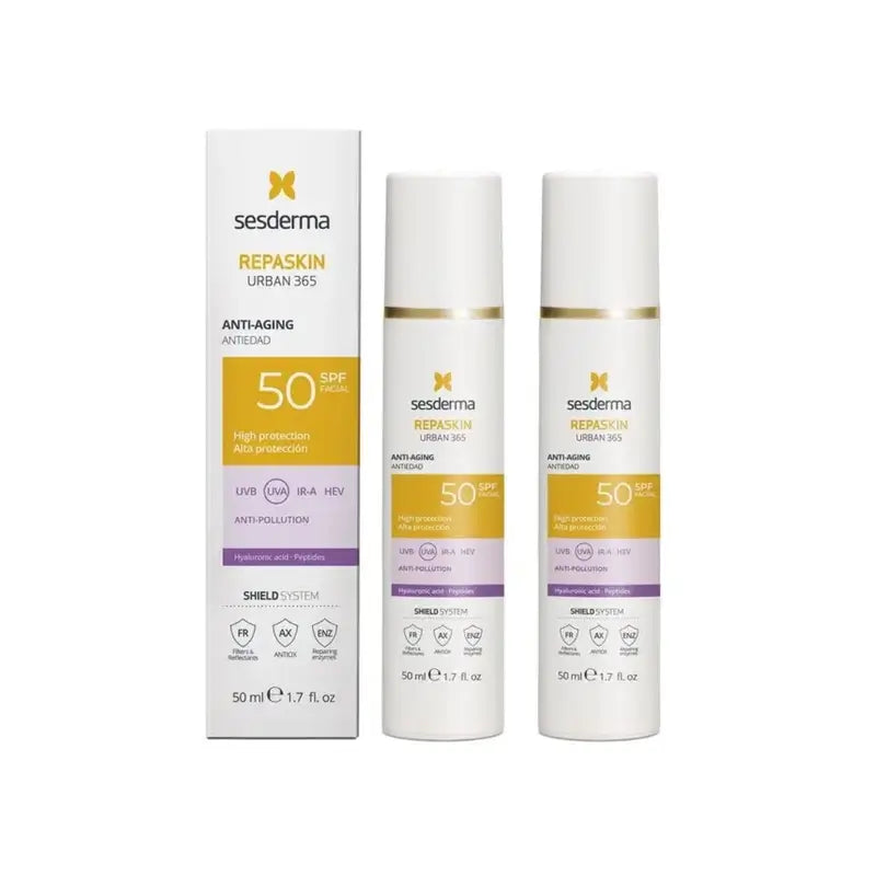 Sesderma Repaskin Urban 365 ikääntymistä ehkäisevä voide, 2 x 50 ml 