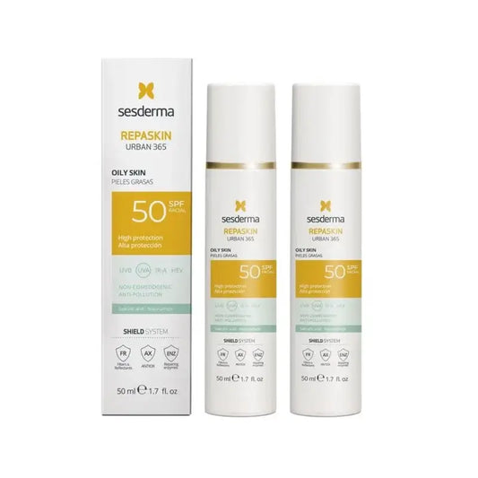 Sesderma Repaskin Urban 365 rasvaiselle iholle, 2 x 50 ml