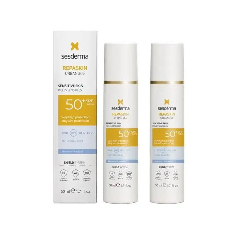 Sesderma Repaskin Urban 365 Herkälle iholle, 2 x 50 ml 
