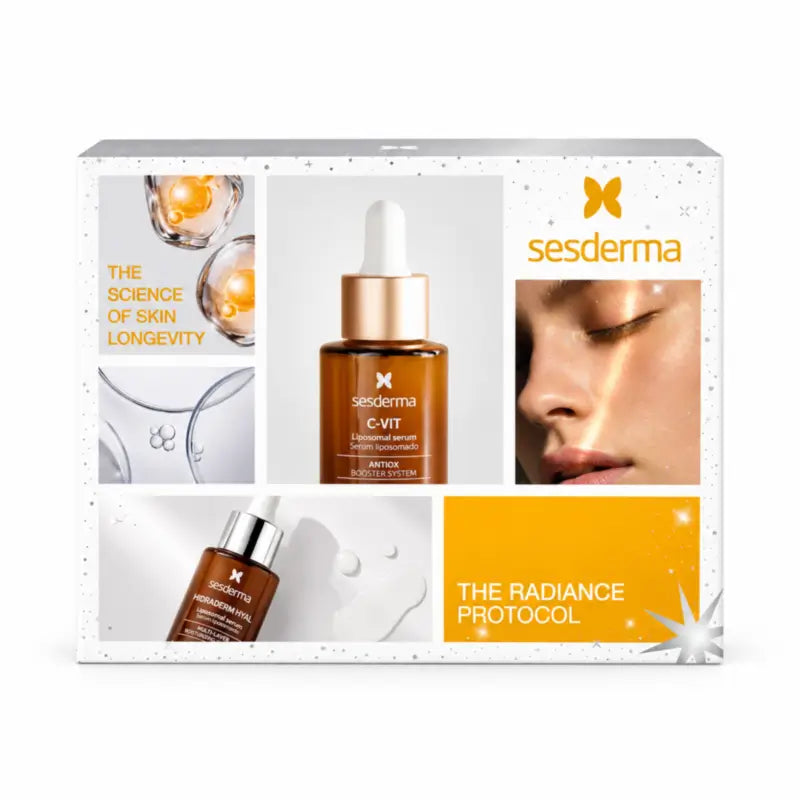 Sesderma The Radiance Protocol -paketti: C-Vit-seerumi + Hidraderm Hyal -seerumi