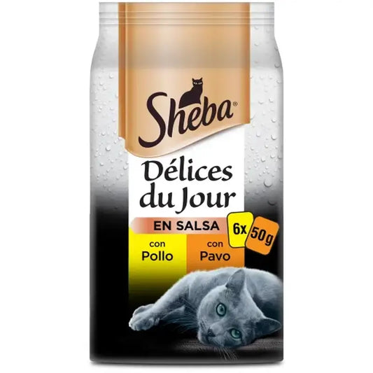 Sheba Delices Du Jour Linnut, kissille 12 x 6 x 50 g