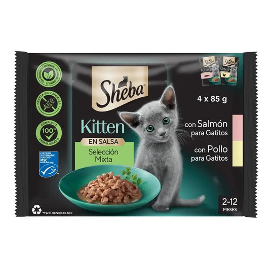 Sheba Kitten Pouch Mix -kissanruoka 13 x 4 x 85 g 