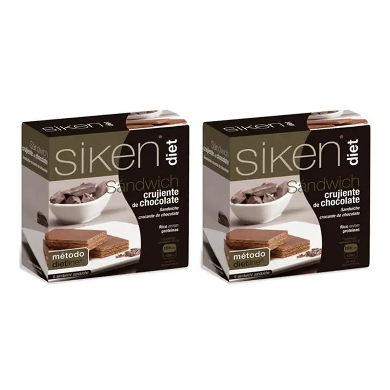 Siken Diet -suklaasandwich, 2 x 6 kpl 