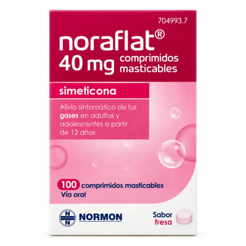 Simetikoni Normon 40 mg, 100 purutablettia