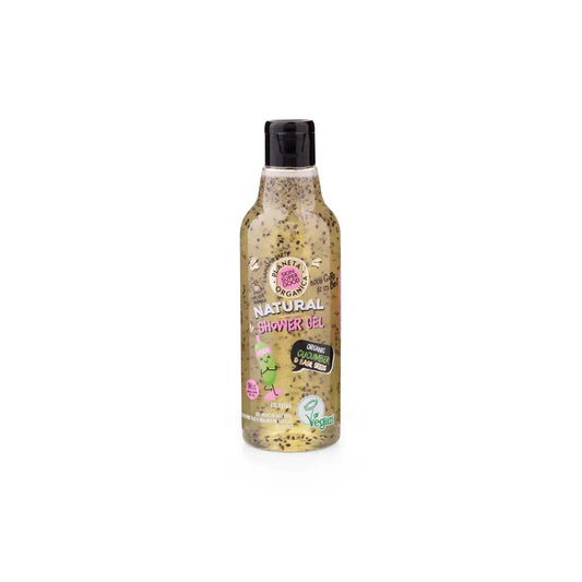 Skin Super Good -luonnollinen suihkugeeli, jossa on orgaanista kurkkua ja 
basilikansiemeniä, 250 ml
 