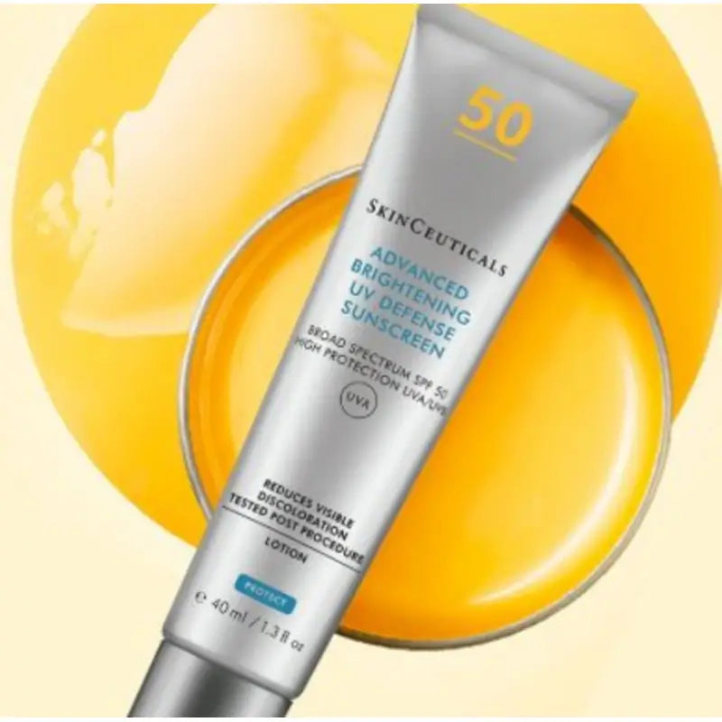 SkinCeuticals Advanced Brightening UV Defense aurinkovoide ja kasvojen aurinkovoide SPF 50, 40 ml
