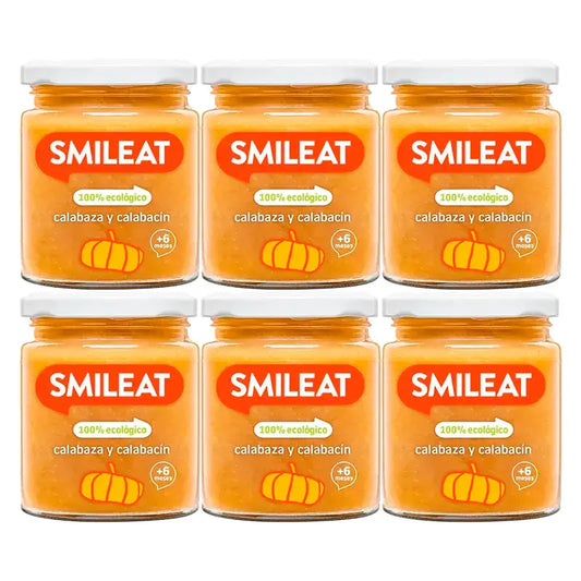 Smileat Kurpitsa- ja kesäkurpitsapurkki, 6 x 230 g