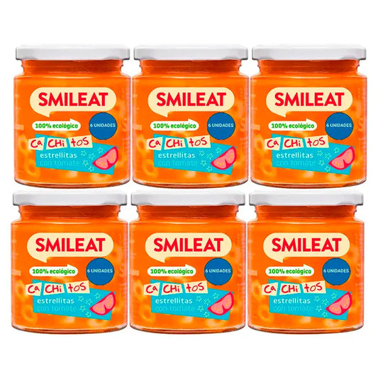 Smileat -pikkurasi, jossa on tomaattikastikkeella maustettuja pastapaloja, 6 x 230 g:n pakkaus