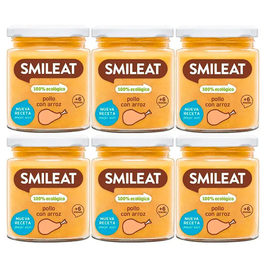Smileat Kanaa ja riisiä sisältävä purkki, 6 x 230 g