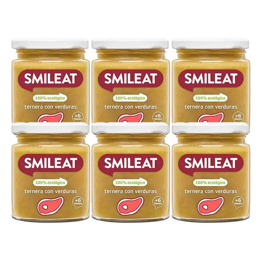 Smileat naudanliha- ja vihannespurkki, 6 kpl x 230 g