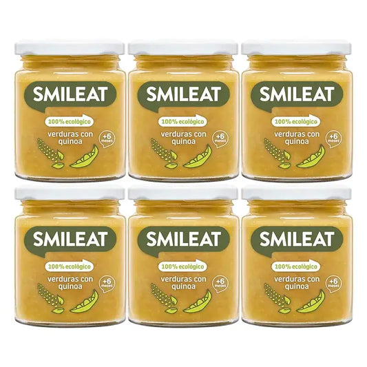 Smileat Luomuvihannekset ja quinoa -purkki, 6 x 230 g