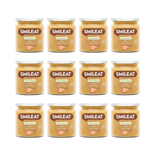Smileat Kanaa ja riisiä sisältävä purkki 230 g, 12 kpl:n pakkaus