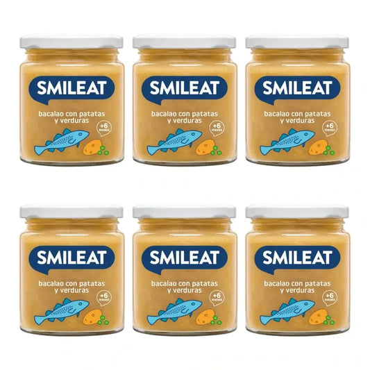 Smileat -pikkurasi: turska, perunat ja vihannekset, 230 g, 6 kpl:n pakkaus