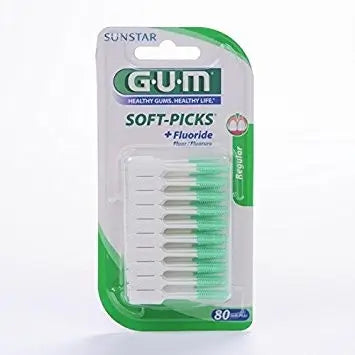 GUM SOFT PICKS REGULAR FLUOR 80 kpl