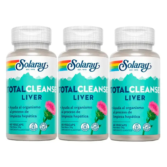 Solaray Total Cleanse -maksapaketti, 3 x 60 kapselia