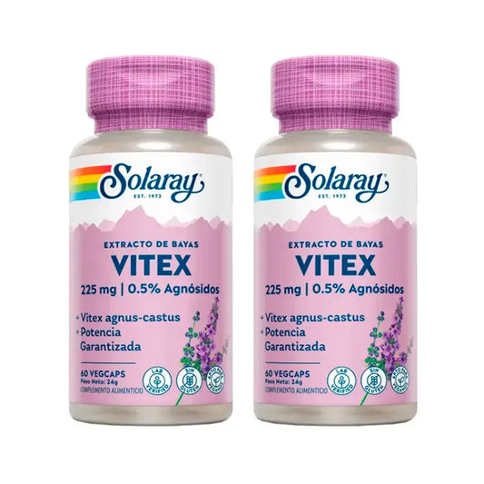 Solaray Vitex (mäkikuisma) -pakkaus, 2 x 60 kapselia