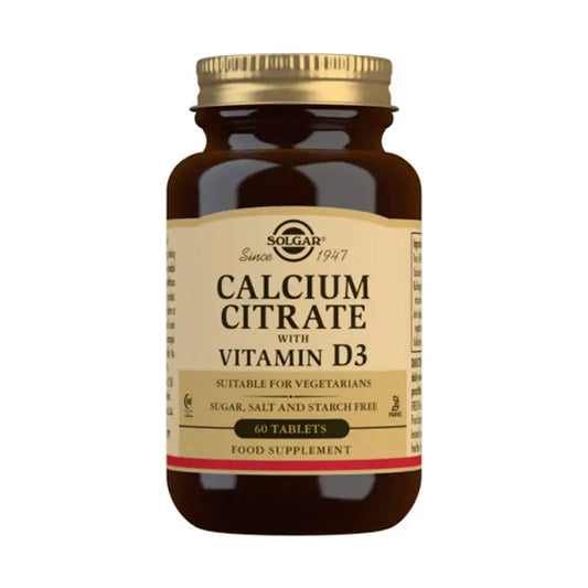 Solgar Calcium Citrate with Vitamin D, 60 Tablets