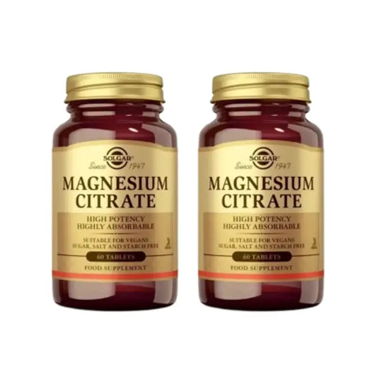 Solgar Magnesiumcitraatti, 2 x 60 tablettia 